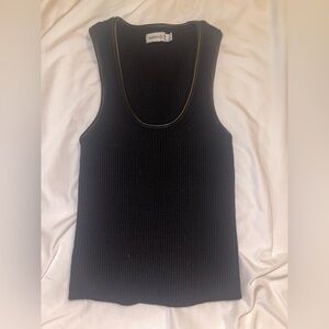 Women’s black tank top